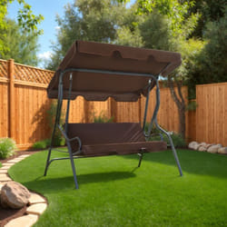 Vidaxl - Balancelle de jardin Café 170 x 110 x 153 cm