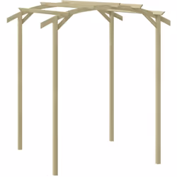 Description générale Décorez votre jardin avec notre pergola en pin massif, qui constitue une base stable pour les plantes gr ...