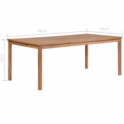 VidaXL 44998 table de jardin Naturel - Vue supplémentaire 6