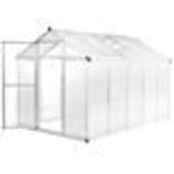 vidaXL Serre Aluminium 302x190x195 cm 11,19 m³ - TU