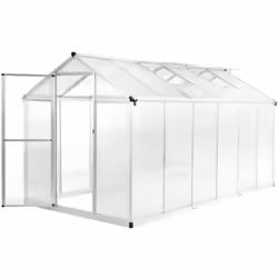 Cette serre spacieuse a une surface totale de 6,87 m². Elle peut accueillir un nombre considérable de plantes, de légumes ou ...