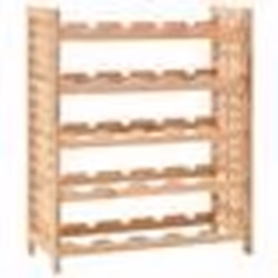 vidaXL Casier à bouteilles pour 25 bouteilles Bois de noyer 63x25x73cm - TU