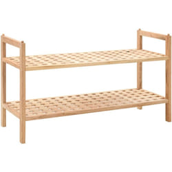 Vidaxl - tagère à chaussures Bois de noyer massif 69 x 26 x 40 cm