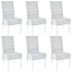 vidaXL Lot 6 - Chaise Rotin Kubu
