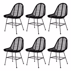 VidaXL 275499, Fer, Rotin, 490 mm, 560 mm, 840 mm, 49 cm, 42 cm