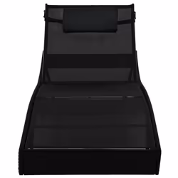 VidaXL 44893 chaise d'extérieur Linge Tissu, Polyuréthane, Acier Noir - Vue supplémentaire 6