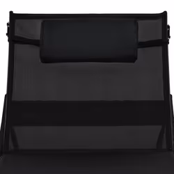VidaXL 44893 chaise d'extérieur Linge Tissu, Polyuréthane, Acier Noir - Vue supplémentaire 8