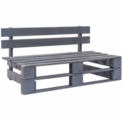 Description générale Notre banc palette de jardin est le choix idéal pour se détendre, profiter du beau temps, faire une sies ...