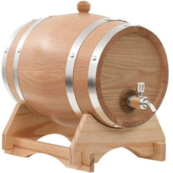 Vidaxl - Tonneau à vin avec robinet Chêne massif 12 l