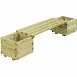 Ce banc de jardin à jardinières en bois pratique ajoutera une touche de charme naturel à votre jardin, patio ou cour. Fabriqu ...