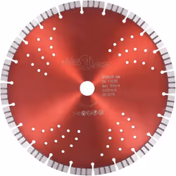 Doté d'un segment turbo et de trous, ce disque diamanté, lorsqu'il est monté sur des scies à table, une machine à tronçonner ...