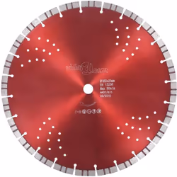 Doté d'un segment turbo et de trous, ce disque diamanté, lorsqu'il est monté sur des scies à table, une machine à tronçonner ...