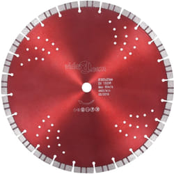 vidaXL Disque de coupe diamanté avec turbo et trous Acier 350 mm
