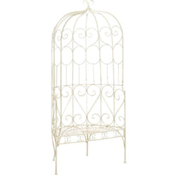 Vidaxl - Banc de jardin 95 cm Fer Blanc antique