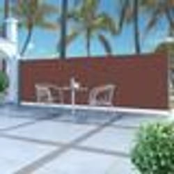 vidaXL Auvent latéral rétractable 160 x 500 cm Marron