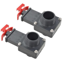 Vidaxl - Vanne de portail de piscine 2 pcs 1,5'