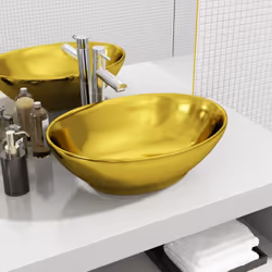 Fabriqué en céramique élégante, ce lavabo de forme ovale sera un supplément chic et intemporel à toute salle de bain, salle d ...