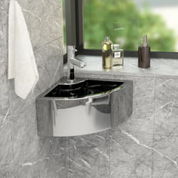 Vidaxl - Lavabo avec trop-plein 45x32x12,5 cm Céramique Argenté
