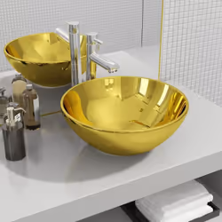 Fabriqué en céramique, ce lavabo de forme ronde sera un supplément chic et intemporel à toute salle de bain, salle d'eau, ves ...