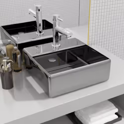 Description générale Fabriqué en céramique, ce lavabo sera un supplément chic et intemporel à toute salle de bain, salle d'ea ...