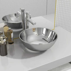 Vidaxl - Lavabo 28 x 10 cm Céramique Argenté