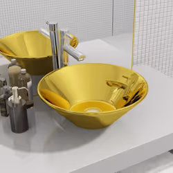 Fabriqué en céramique, ce lavabo de forme ronde sera un supplément chic et intemporel à toute salle de bain, salle d'eau, ves ...