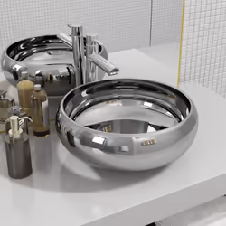Fabriqué en céramique, ce lavabo de forme ronde sera un supplément chic et intemporel à toute salle de bain, salle d'eau, ves ...
