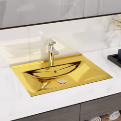 Fabriqué en céramique, ce lavabo rectangulaire sera un supplément chic et intemporel à toute salle de bain, salle d'eau, vest ...