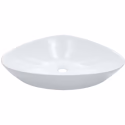 Fabriqué en céramique, ce lavabo triangulaire sera un supplément chic et intemporel à toute salle de bain, salle d'eau, vesti ...