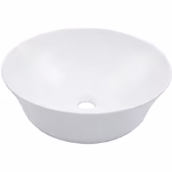 Fabriqué en céramique, ce lavabo de forme ronde sera un supplément chic et intemporel à toute salle de bain, salle d'eau, ves ...