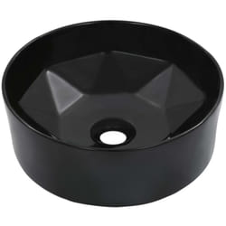 vidaXL Lavabo 36x14 cm Céramique Noir - TU