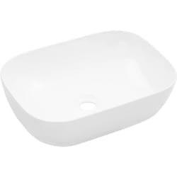 vidaXL Lavabo 45,5x32x13 cm Céramique Blanc