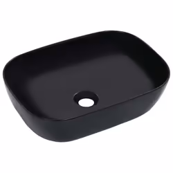 vidaXL Lavabo 45,5x32x13 cm Céramique Noir - TU