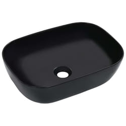 vidaXL Lavabo 45,5x32x13 cm Céramique Noir - TU