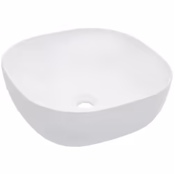 Fabriqué en céramique, ce lavabo carré sera un supplément chic et intemporel à toute salle de bain, salle d'eau, vestiaire ou ...