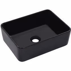 Description générale Fabriqué en céramique, ce lavabo rectangulaire apportera une touche chic et intemporelle à toute salle d ...