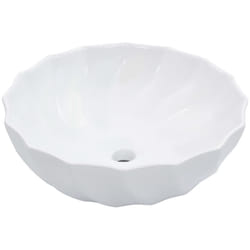 vidaXL Lavabo 46x17 cm Céramique Blanc - TU