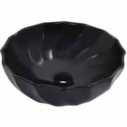 Fabriqué en céramique, ce lavabo de forme ronde avec design floral sera un supplément chic et intemporel à toute salle de bai ...