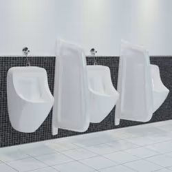 Notre écran d'intimité de base pour urinoir mural dans un design simple offrira une excellente intimité dans la salle de bain ...