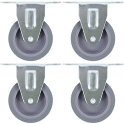 Roulettes fixes 4 pcs 75 mm vidaXL