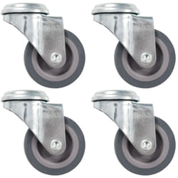 4 pcs Roulettes pivotantes à trou de boulon 50 mm Vidaxl