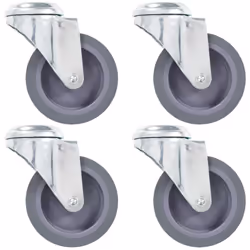 Cet ensemble de 4 roulettes pivotantes à trou de boulon sera l’accessoire idéal pour les petits équipements et les meubles te ...