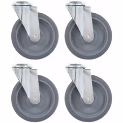 Cet ensemble de 4 roulettes pivotantes à trou de boulon sera l’accessoire idéal pour les petits équipements et les meubles te ...