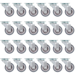 Vidaxl - 24 pcs Roulettes pivotantes 50 mm