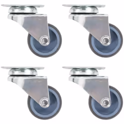 Cet ensemble de 4 roulettes pivotantes à deux roulettes sera l’accessoire idéal pour les petits équipements et les meubles te ...