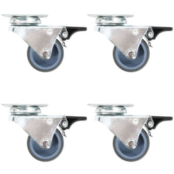 Vidaxl - Roulettes pivotantes doubles à double frein 4 pcs 50 mm