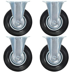 Vidaxl - Roulettes fixes 4 pcs 125 mm
