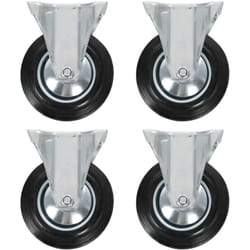 Vidaxl - Roulettes fixes 4 pcs 160 mm