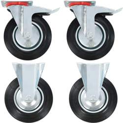 vidaXL Roulettes 4 pcs 200 mm