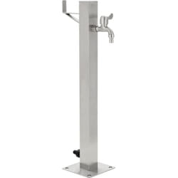 Vidaxl - Colonne à eau de jardin carrée Acier inoxydable 65 cm